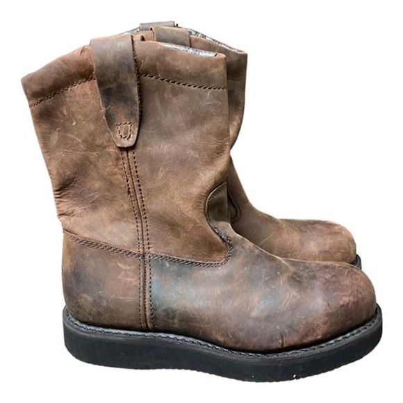 Brahma Other - Brahma Boots Men's 8W Wide Steel Toe Work Hutch II Leather Brown